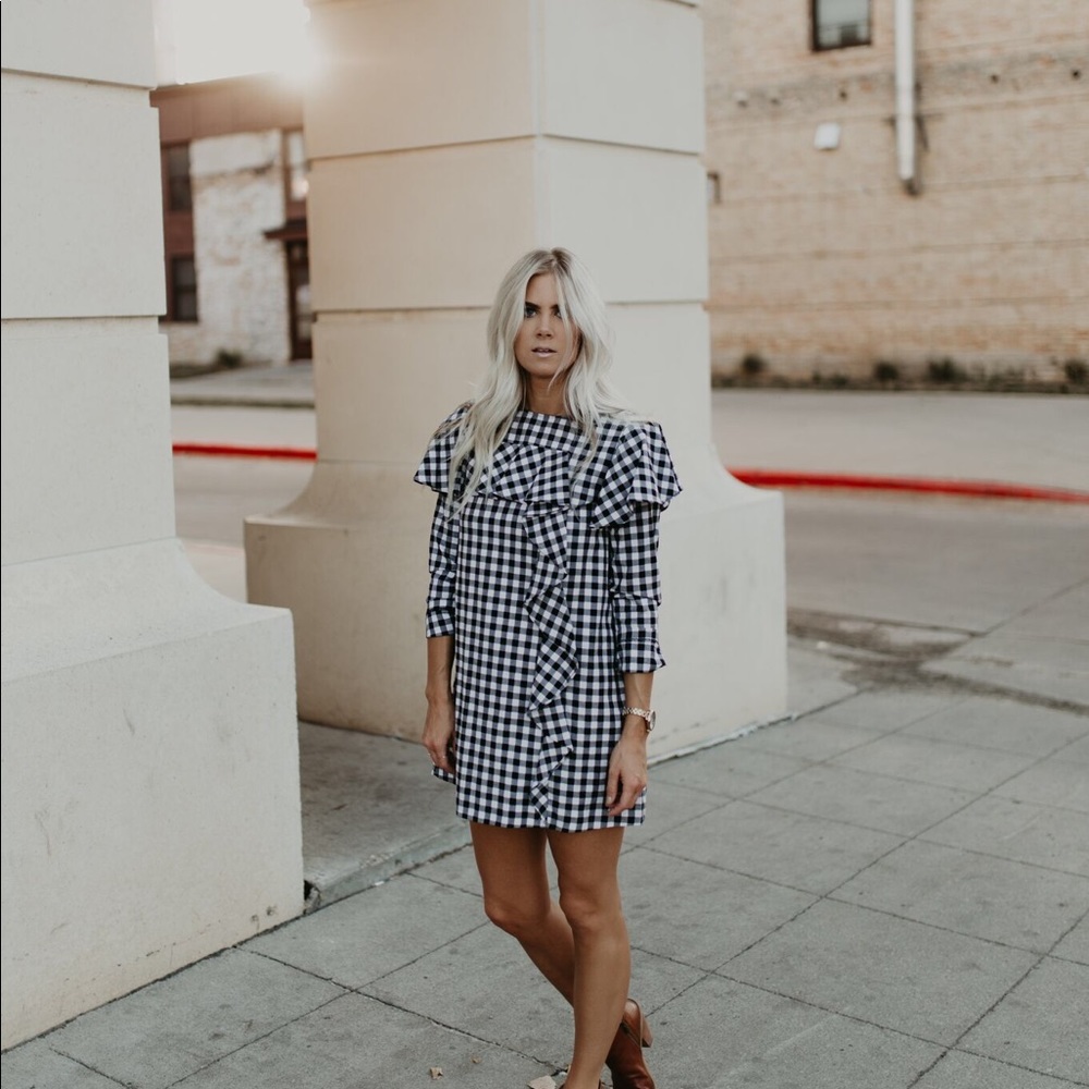 Zara gingham dress
